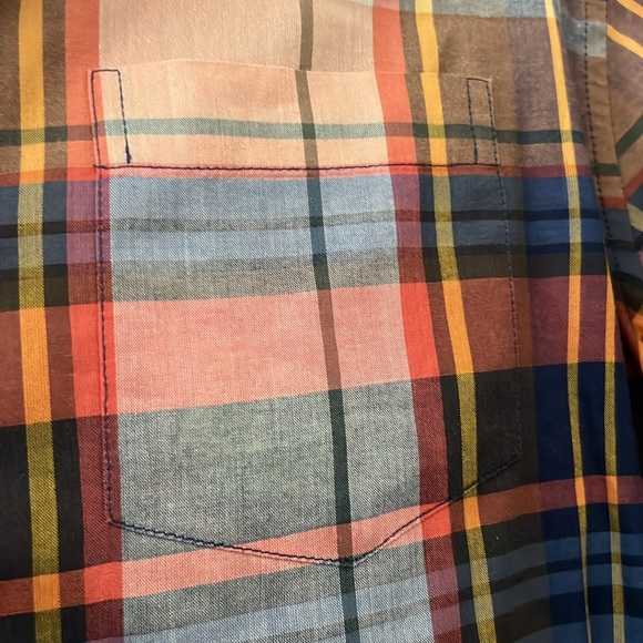 L.L. Bean Signature Men's Slim Fit Plaid Button Down Shirt Size large - Picture 5 of 7
